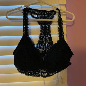 Black lace bralette